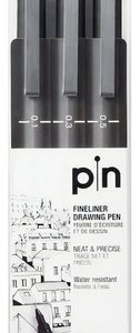 Uni Pin 200 Black Tinta Pigmentada X 3 Unidades A