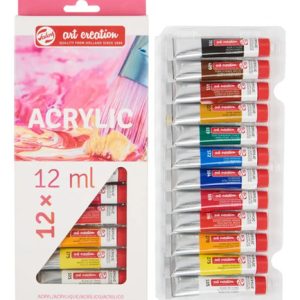 Set Acrílicos Art Creation 12 Colores 12ml Multicolor Brillante