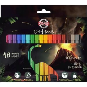 Marcadores Koh-i-noor Escolar Dino X 18 Unidades