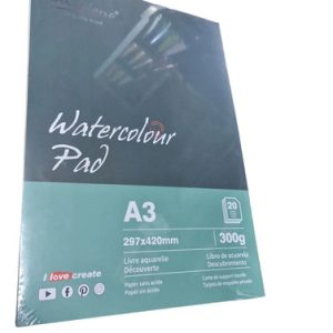 Block Papel Acuarela A3 300 Grs 20 Hjs Giorgione