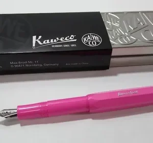 Pluma Estilográfica Kaweco Skyline Sport Rosa Trazo B Color De La Tinta Azul