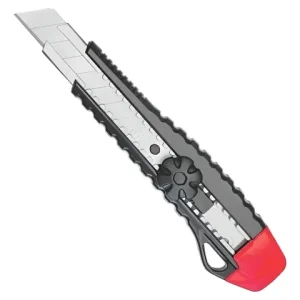 Cutter Kangaro Miles Fr1803 18mm Negro Plástico Guía Metálica 2 Hojas