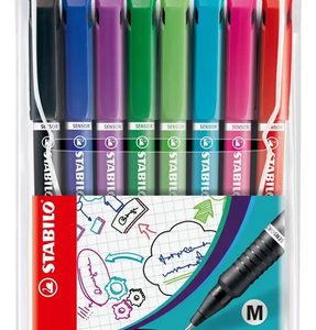 Microfibras Stabilo Sensor Set X 8 Colores