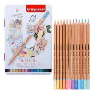 Lapices Colores Pastel Bruynzeel X 12 Colores Lata