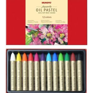 Oleo Al Pastel Mungyo Extra Soft Acuarelables X 12 Colores