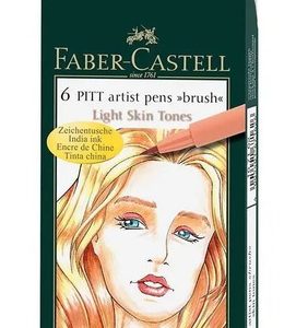 Marcadores Pitt Artist Brush Light Skin Tones Set X 6