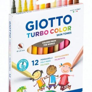 Marcadores Giotto Turbo Bolor Skin Tones X 12 Colores
