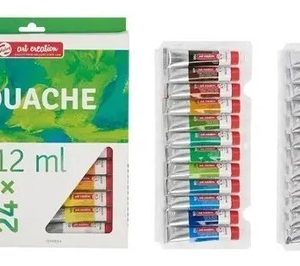 Art Creation Set Goauche Temperas X 24 Pomos