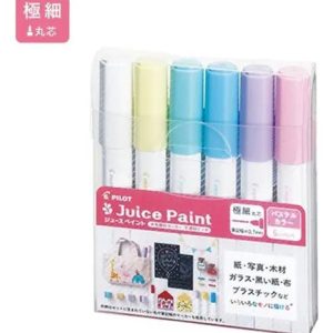 Marcadores Pilot Juice Paint Colores Pastel 0.7 X 6 Unidades
