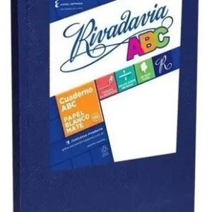 Cuaderno Rivadavia Abc Cuadriculado Azul X 48 Hjs 19x23.5 Cm