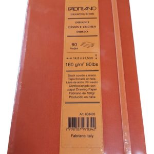 Cuaderno Fabriano Papel Drawing Book A5 60 Hs Cosido 160 Grs