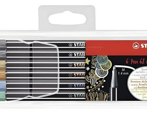 Stabilo Marcadores Metalicos Pen 68 X 6 Unidades