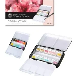 Acuarelas En Pastilla Mungyo Profesional X 12 Colores Pastel Color