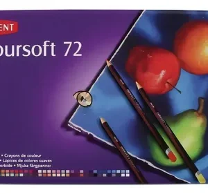 Lápices De Color Derwent Coloursoft X72 Colores Vibrantes Set