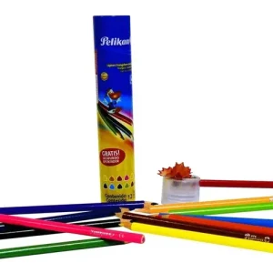 Lapices Colores Pelikan Largos X 12 Tubo + Sacapuntas