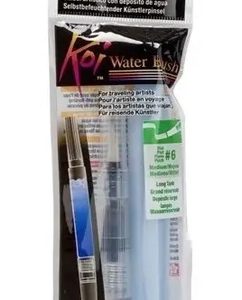 Pincel Waterbrush Mediano Plana 6 Tanque Largo Sakura Koi