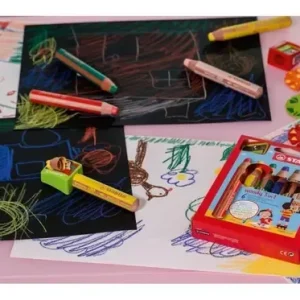 Lápices Stabilo Woody 3 En 1 6 Colores Acuarelables Pack Artístico 310 Rojo