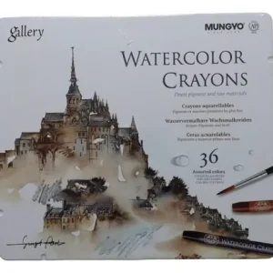 Crayones Acuarelables Mungyo Gallery 36 Colores Caja Lata