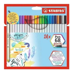 Marcador Stabilo Pincel Brush Pen 68 X 24 Unidades