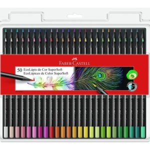Set De 50 Lapices De Colores Faber Castell Supersoft
