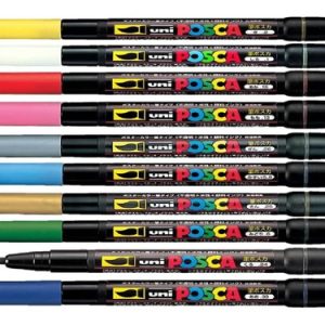 Marcadores Posca Uni Pcf-350 X 4 Unidades Brush