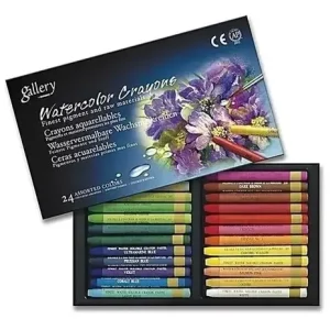 Set 24 Crayones Acuarelables Mungyo Artistico Gallery Multicolor