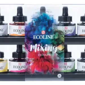 Tintas Ecoline Talens Acuarela Líquida Set 10 Unid X 30 Ml