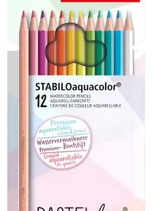 Lapices Stabilo Acuarelables Aquacolor Pastel Love X 12