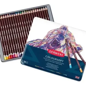Lápices De Color Derwent Coloursoft 24 Unidades