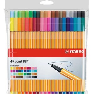 Microfibras Stabilo Point 88 X 40 Colores