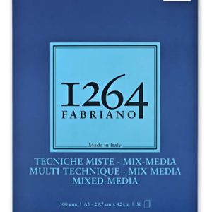 Block Fabriano 1264 Mix Media A3 Anillado 300 Grs 30 Hjs