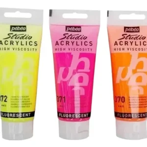 Acrilico Studio Fluo Pebeo X 100 Ml Fluorescente X Unidad