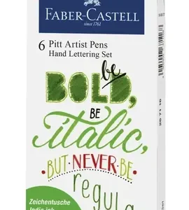 Marcadores Pitt Artist Lettering Jardin Set X 6 Faber Castel