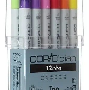 Marcadores Copic Ciao X 12 Doble Punta