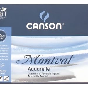 Block Canson Montval 300 Grs Grano Fino 18 X 25 Cm