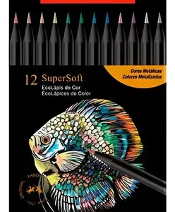 Lápices De Colores Faber-castell Supersoft Metalizados X 12