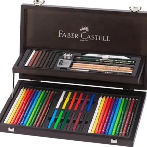 Estuche De Madera Faber Castell Art & Graphic C/54 Piezas