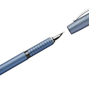 Lapicera Pluma Faber Castell Essentio Aluminio Azul