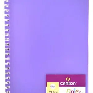Cuaderno Canson Notes A5 148 X 210 Mm 120 Grs 50 Hjs Lila