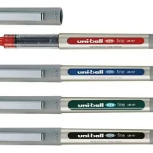 Roller Uniball Boligrafo Ub 157 0.7mm Eye Colores M. Japan Tinta Rojo Exterior Gris