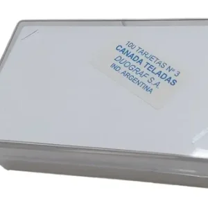 Tarjeta Blanca Telada Duograf N 3 X 100 Unid