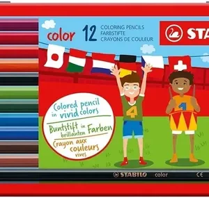 Lapices De Color Stabilo X 12 Caja Metalica