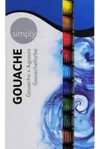 Témperas Daler Rowney Simply 12 Colores Set Pintura Gouache Mate 12ml