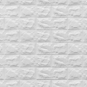 Placas 3d Autoadhesivas Pared Ladrillo Blanca 70 X 77 Cm X 1