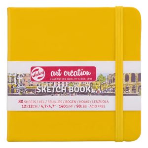 Cuaderno Sketch Art Creation Oro 140 Grs 12 X 12 Cm 80 Hs.