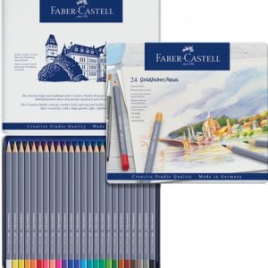 Faber Castell Lapices Goldfaber Acuarelables X 24 Caja Metal