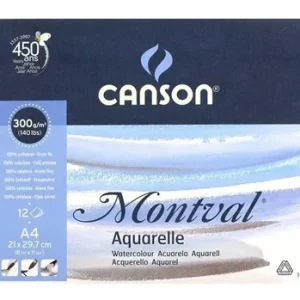 Album Canson Montval 300 Grs Grano Fino 29.7x 21 Cm A4