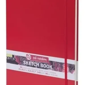 Cuaderno Sketch Art Creation Rojo 140 Grs 21 X 29,7 Cm 80 Hs
