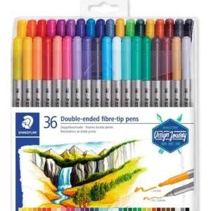Staedtler Marcadores Doble Punta X 36 Colores Twin Tip Pen