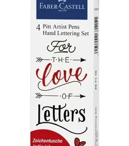 Marcadores Pitt Artist Lettering Love Set X 4 Faber Castell